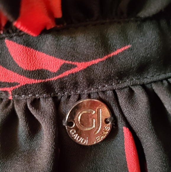 Gaudi 3/4 Sleeve Floral Adjustable Dress 2 - Picture 3 of 5